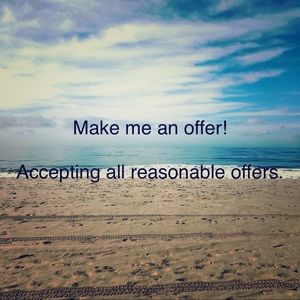Will accept reasonable offers.